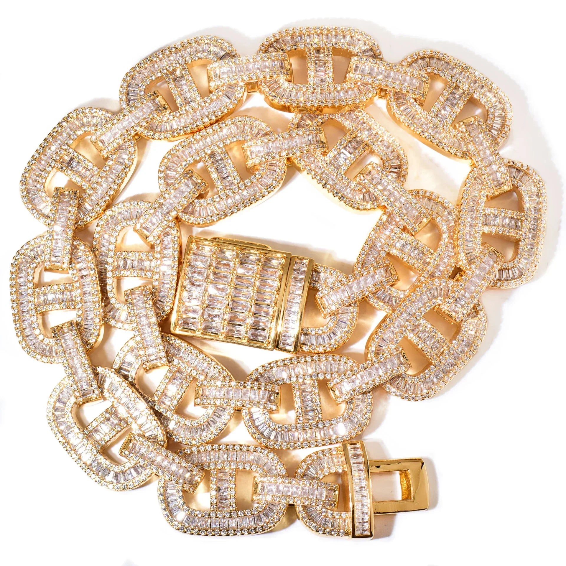 Pig Nose Cuban Chain Necklace with Copper & Zircon | Hip Hop Rapper Jewelry for Men | Caratix Jewelry - CaratixJewelry