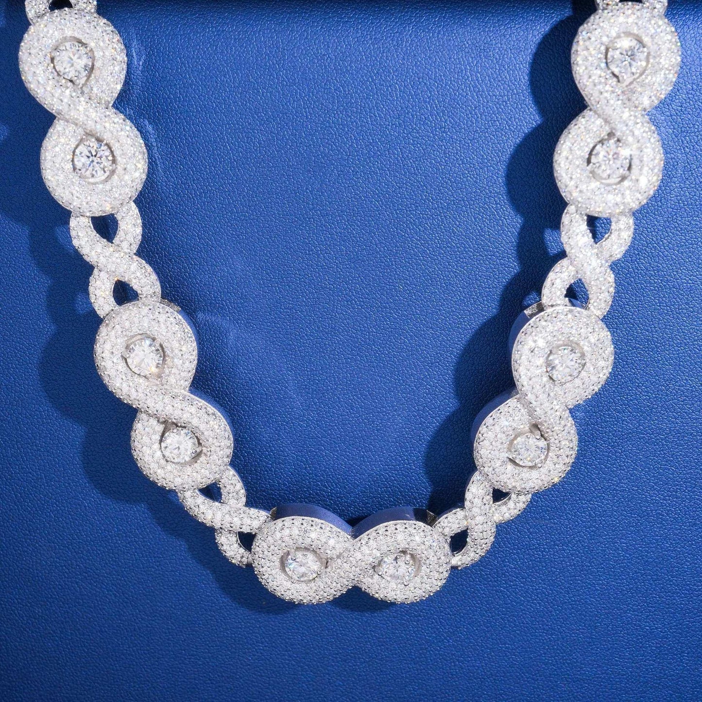 17mm Moissanite “88” Pendant Cuban Link | S925 Silver Men’s Hip Hop Chain - CaratixJewelry