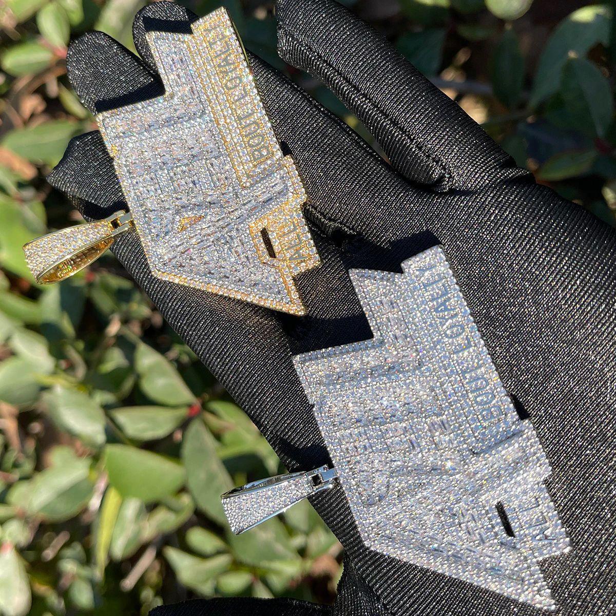 Iced Out "All Bout Loyalty" Pendant | Men's Street Motto Necklace | Premium Copper CZ Slogan Jewelry | Brotherhood Bling | Caratix - CaratixJewelry