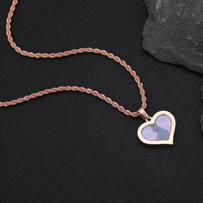 Custom DIY Stainless Steel Heart Photo Pendant Necklace for Men | Caratix Jewelry - CaratixJewelry