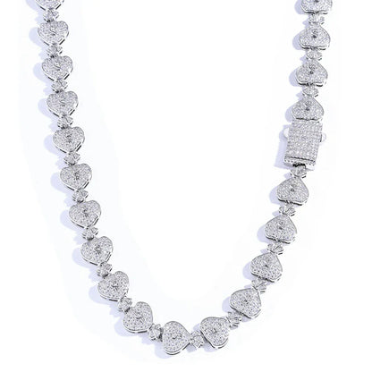15mm Money Bag Zircon Cuban Chain Necklace - CaratixJewelry