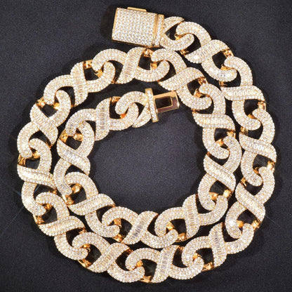 T-Shaped Zircon Necklace with Copper Setting | Unisex Street Style Jewelry – Caratix Jewelry - CaratixJewelry