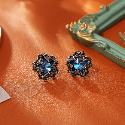 Sweet & Cool Zircon Star Studs - Y2K Punk Aesthetic Jewelry