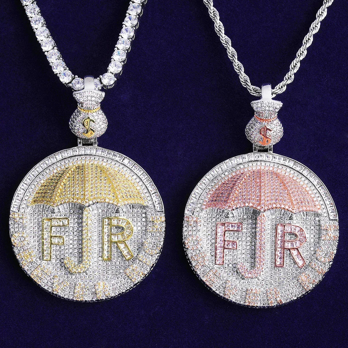 Men's Real Copper Medallion Necklace | Luxury VVS CZ "Protection" Charm - CaratixJewelry
