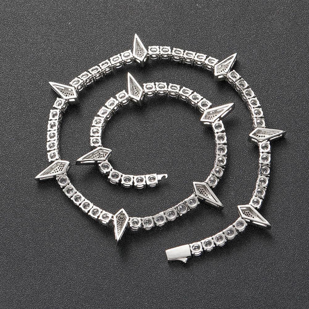 Custom S925 Silver 5mm Black Panther Necklace | Fierce Women's Hip Hop Bling | Caratix - CaratixJewelry