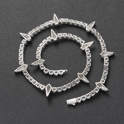 Custom S925 Silver 5mm Black Panther Necklace | Fierce Women's Hip Hop Bling | Caratix - CaratixJewelry