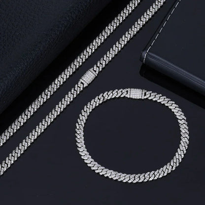 6mm Single Row Zircon Cuban Link Bracelet Luxury Hip Hop Jewelry - CaratixJewelry