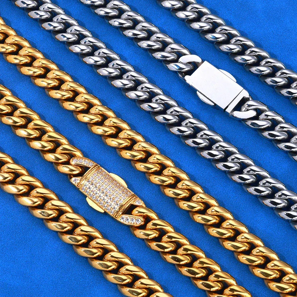 12mm Rounded Cuban Chain Bracelet for Men | Caratix Jewelry - CaratixJewelry