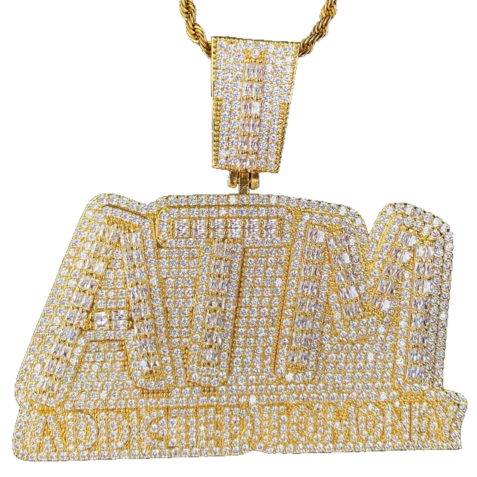 Women's "Addicted To Money" Necklace | Premium Copper CZ Cash Flow Jewelry - CaratixJewelry