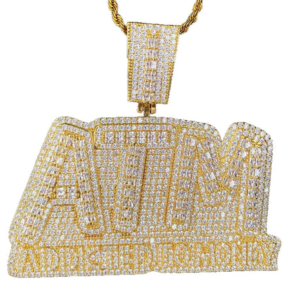 Women's "Addicted To Money" Necklace | Premium Copper CZ Cash Flow Jewelry - CaratixJewelry