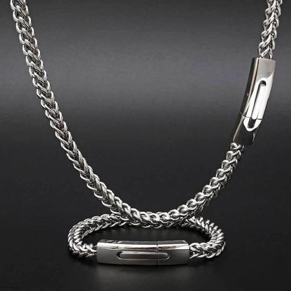 6mm Reversible Link Hip Hop Necklace Rapper Iced Out Chain Style for Men | Caratix Jewelry - CaratixJewelry