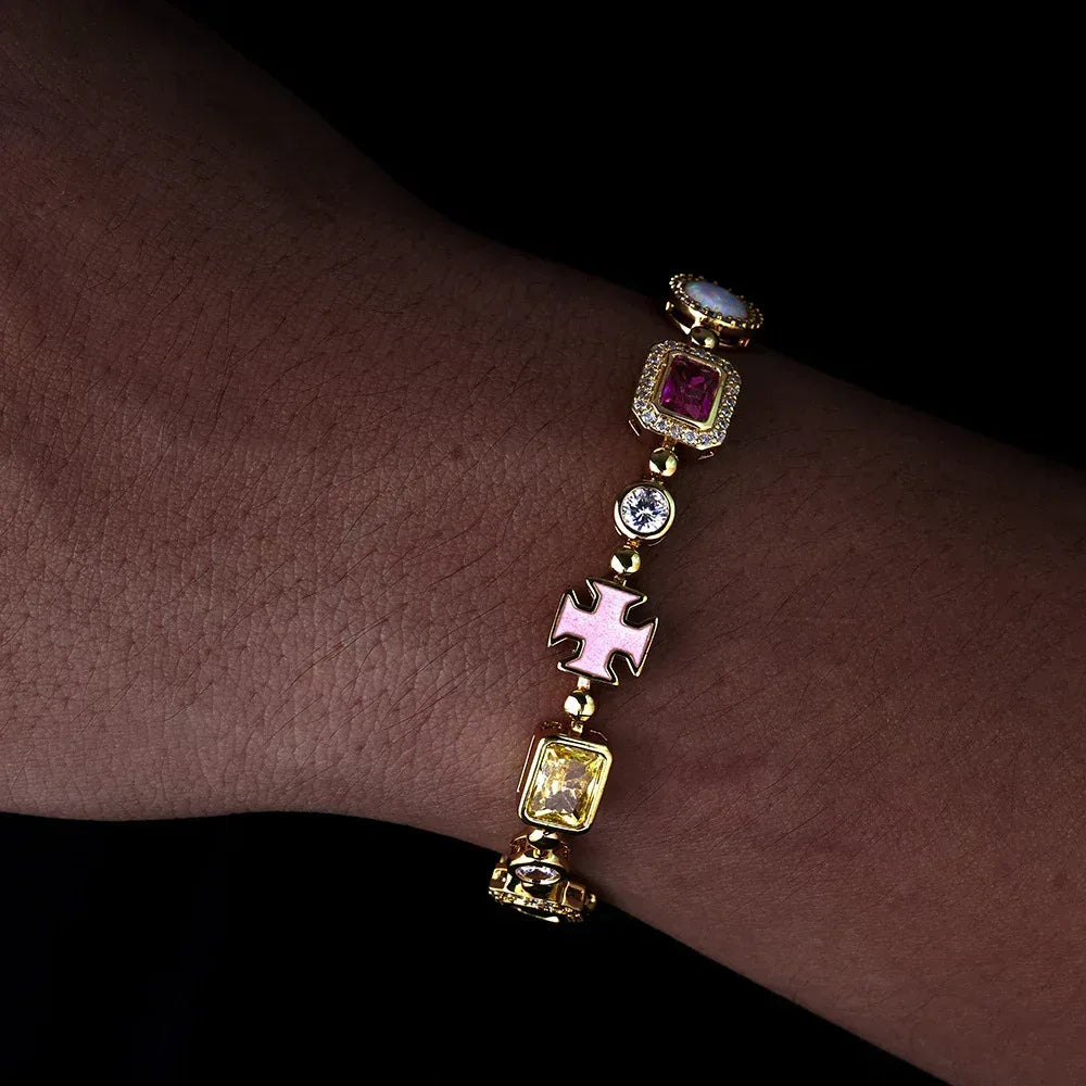 Fully Iced Out Rapper Chain Micro Pave Zircon Hip Hop Jewelry | Caratix Jewelry - CaratixJewelry