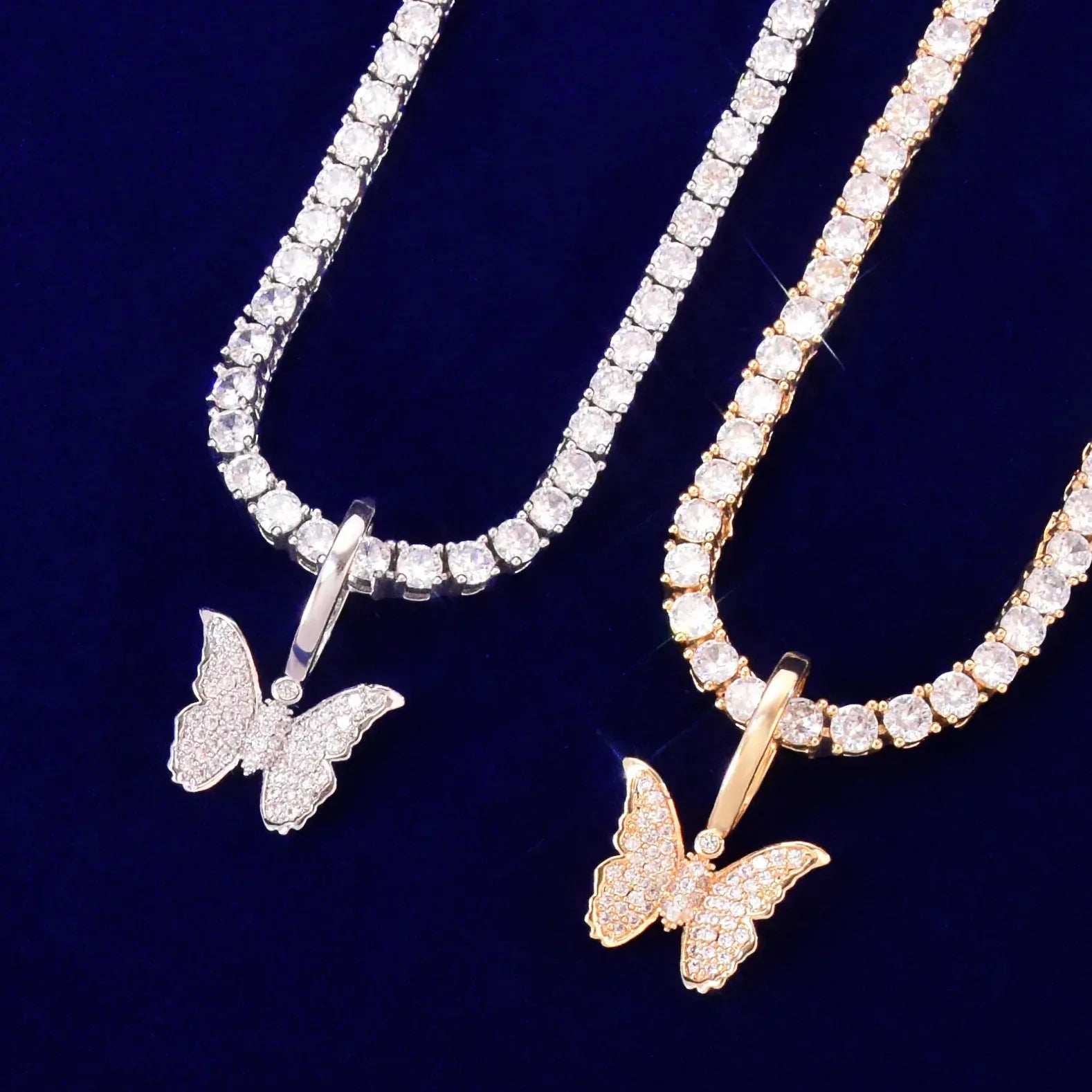 Cute Dainty "Papillon" Necklace | Premium Copper CZ Y2K Jewelry Caratix - CaratixJewelry