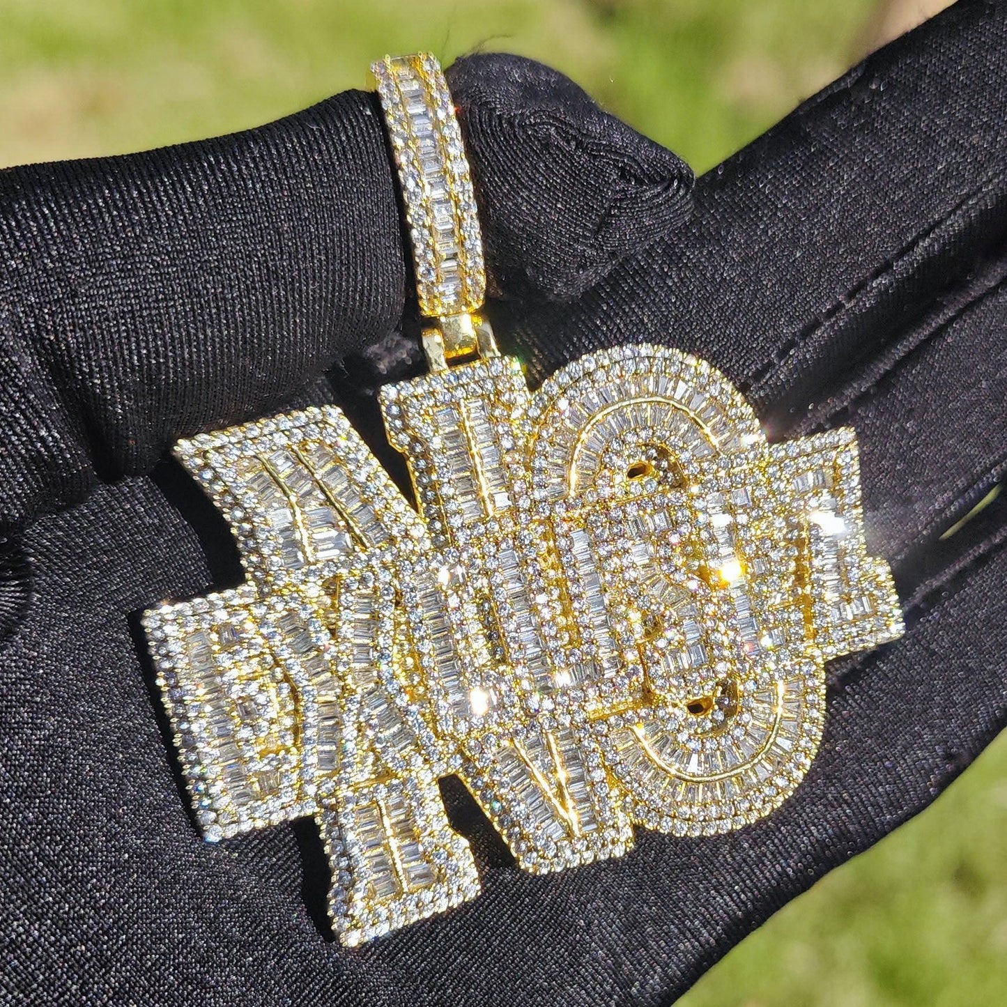 Micro-Pave Letter Pendant | CZ Hip Hop Unisex Trendy Streetwear Jewelry - CaratixJewelry