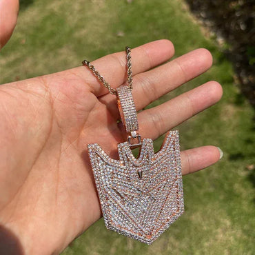 Luxury Iced Out Transformers Pendant for Men & Women | Hip Hop Robotic Head Necklace | Full CZ Unisex Bling | Cyberpunk Streetwear Jewelry | Caratix - CaratixJewelry