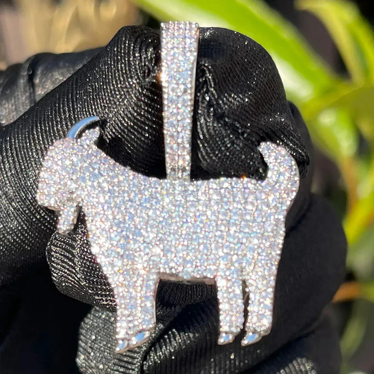 Real Gold Plated G.O.A.T. Pendant | Men's Greatest Of All Time Necklace - CaratixJewelry