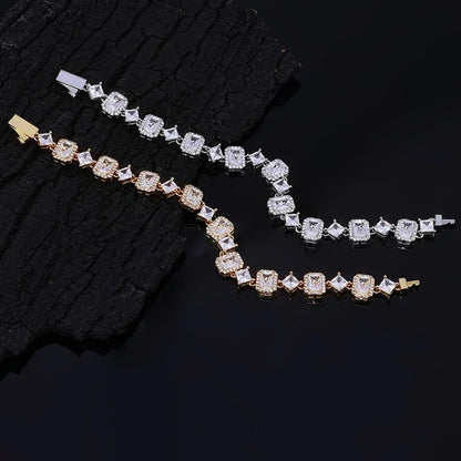 Geometric Gemstone Star Zircon Hip Hop Jewelry Bracelet | Caratix Jewelry - CaratixJewelry