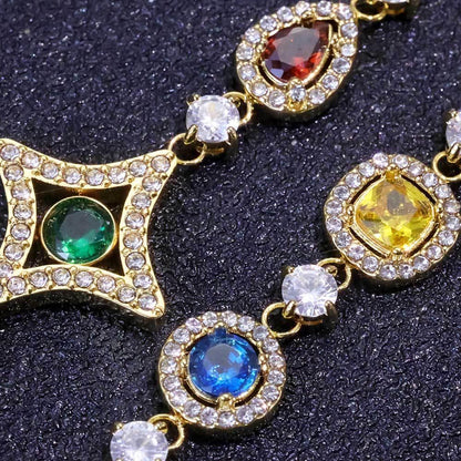 Custom 10mm Stainless Steel Colorful Gemstone Chain | Premium Iced Out Jewelry | Caratix - CaratixJewelry