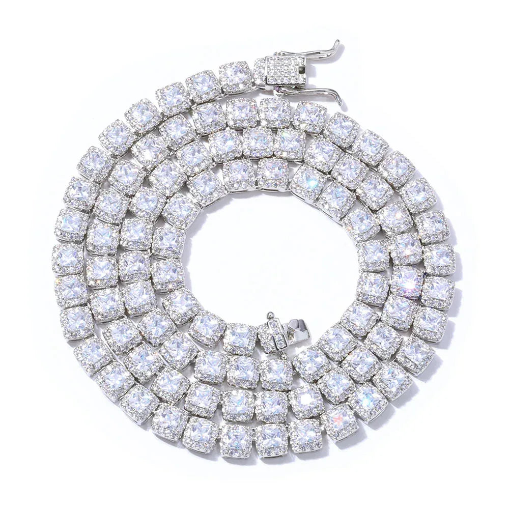 5mm Iced Out Sugar Link Zircon Necklace & Bracelet Hip Hop Jewelry | Caratix - CaratixJewelry