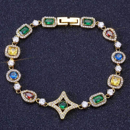 Custom 10mm Stainless Steel Colorful Gemstone Chain | Premium Iced Out Jewelry | Caratix - CaratixJewelry