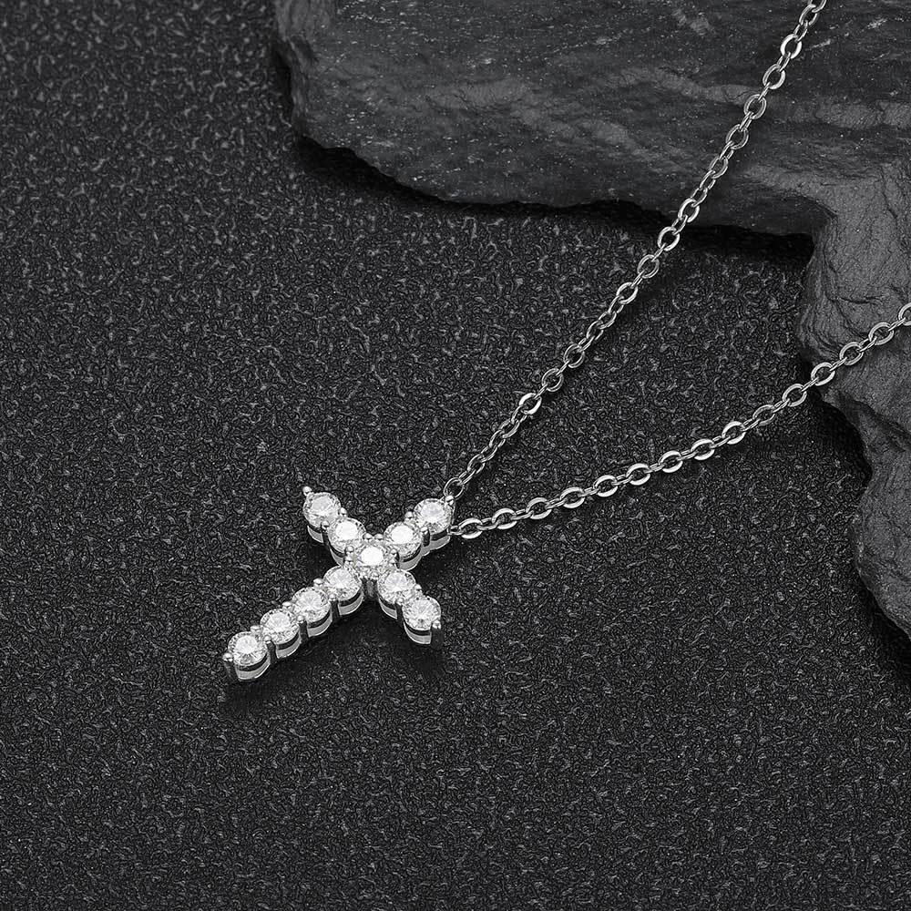 Moissanite Eye & Cross Cuban Link Bracelet – S925 Sterling Silver Iced-Out Hip Hop Streetwear Jewelry - CaratixJewelry