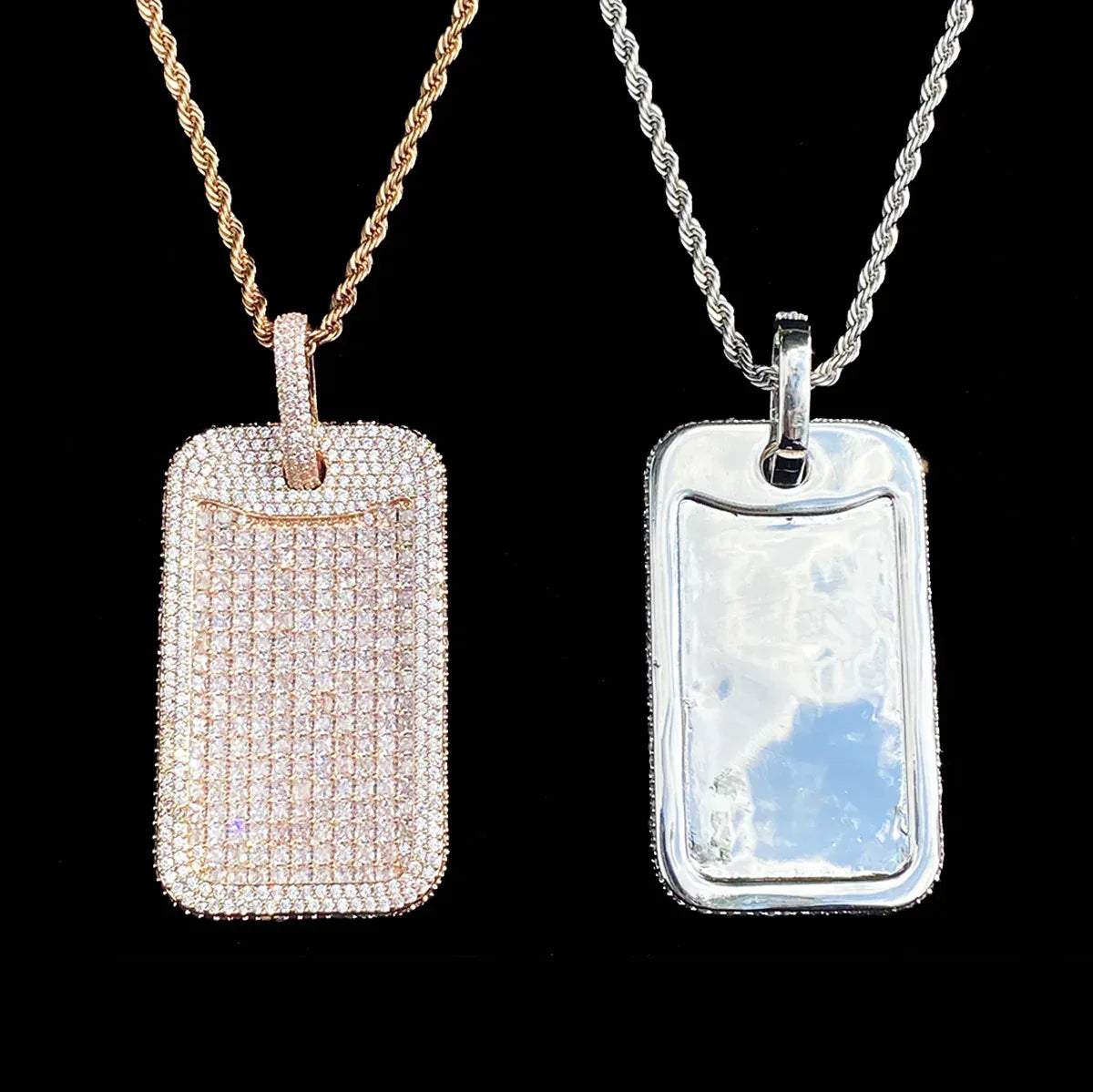 Luxury Heavy Design Iced Out Square Pendant for Men | Niche Creative Hip Hop Rapper Necklace | Full CZ Zircon Block Bling | Senior Sense Jewelry | Caratix - CaratixJewelry
