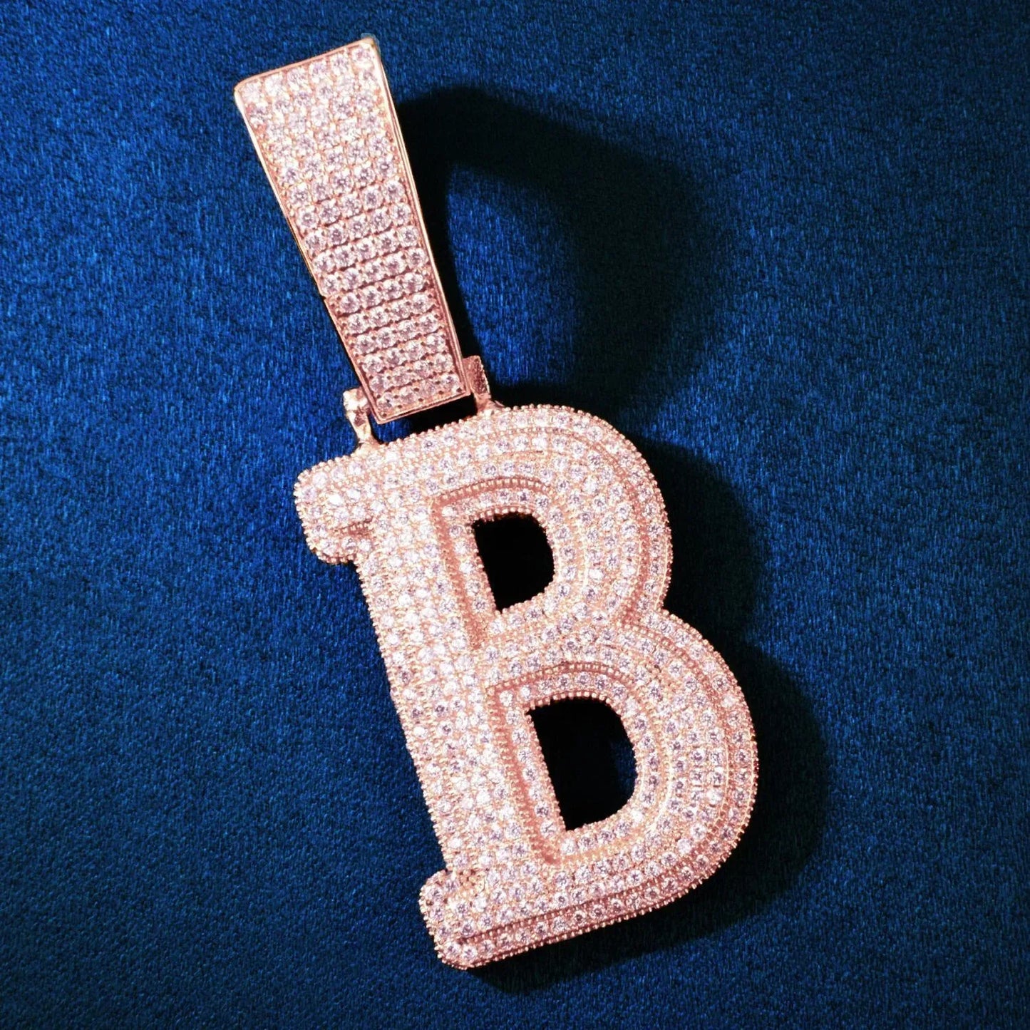 Iced Out Letter & Number Pendant | CZ Hip Hop Bling Jewelry Necklace - CaratixJewelry