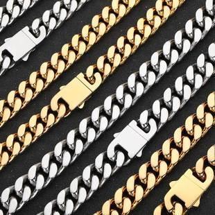 Cuban Link Bracelet with Single Spring Clasp Caratix Jewelry - CaratixJewelry