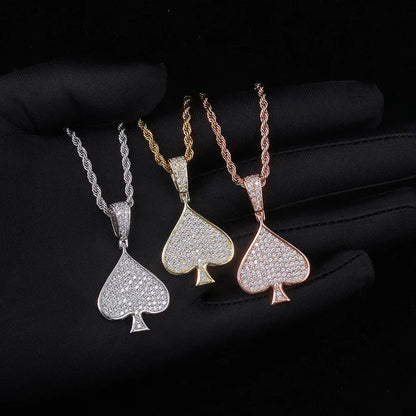 Heart Zircon Custom Chain Pendant Hip Hop Necklace for Men & Women | Caratix Jewelry - CaratixJewelry