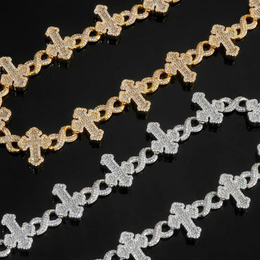 Iced Out Figure 8 Waist Chain Mixed Zircon Rapper Iced Out Chain Style for Women | Caratix Jewelry - CaratixJewelry