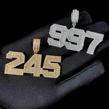 T-Shaped Zircon Letter Pendant Necklace with Gold Plating for Men | Caratix Jewelry - CaratixJewelry
