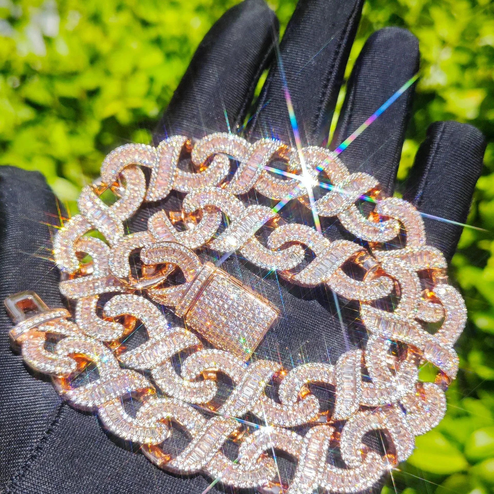 T-Shaped Zircon Necklace with Copper Setting | Unisex Street Style Jewelry – Caratix Jewelry - CaratixJewelry