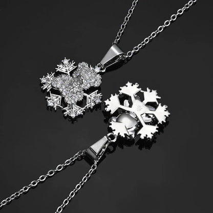 Bear Snowflake Pendant Necklace Zircon Hip Hop Jewelry for Women | Caratix Jewelry - CaratixJewelry