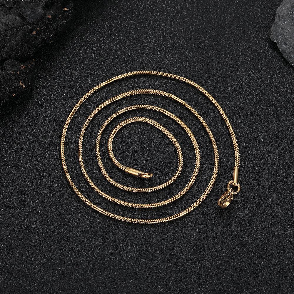 Stainless Steel Snake Chain Necklace Rapper Chain for Men and Women | Caratix Jewelry - CaratixJewelry