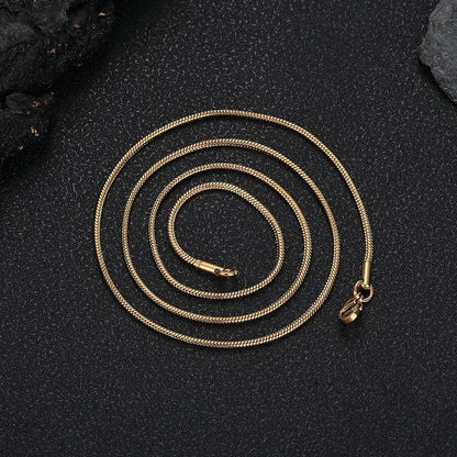 Stainless Steel Snake Chain Necklace Rapper Chain for Men and Women | Caratix Jewelry - CaratixJewelry