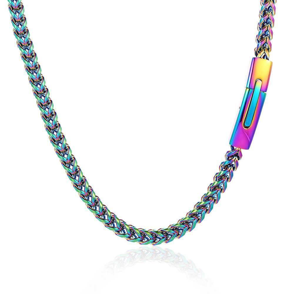 6mm Reversible Link Hip Hop Necklace Rapper Iced Out Chain Style for Men | Caratix Jewelry - CaratixJewelry