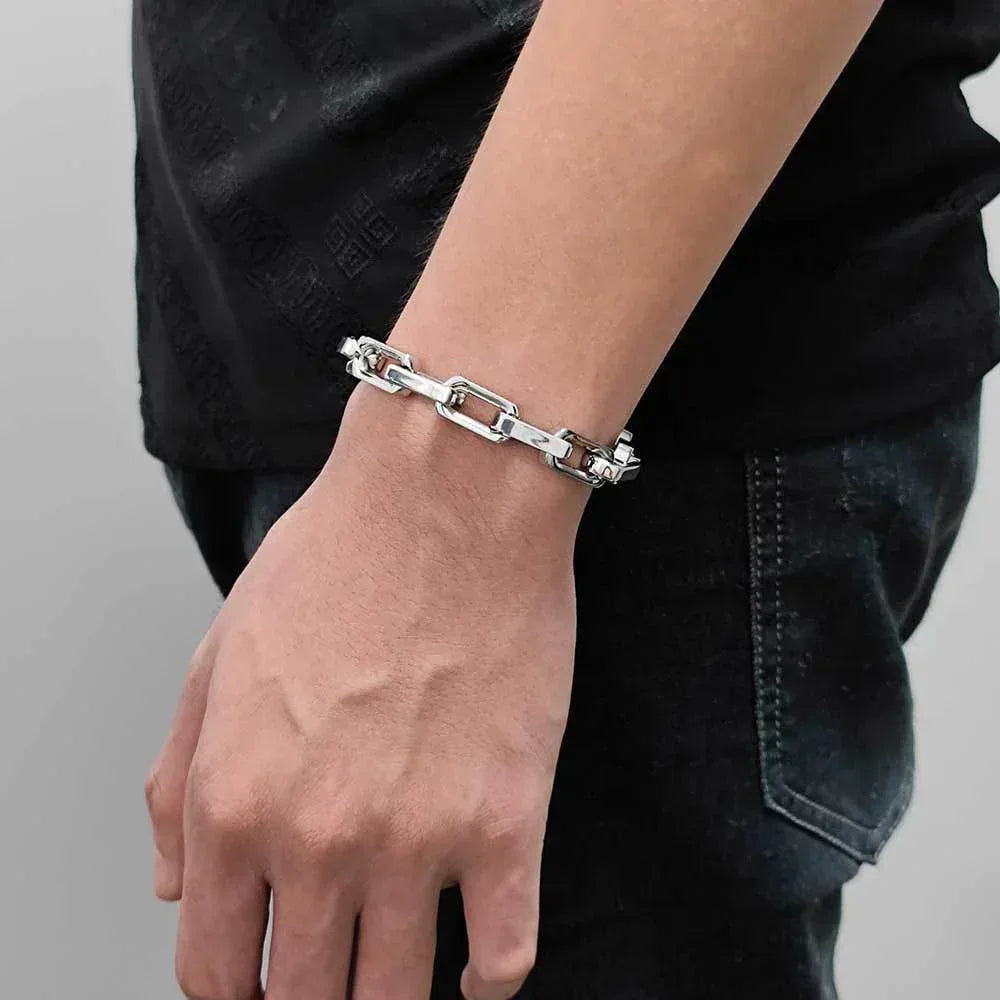 Custom 9mm Bamboo Link Titanium Steel Necklace for Men | Hip Hop Jewelry – Caratix Jewelry - CaratixJewelry