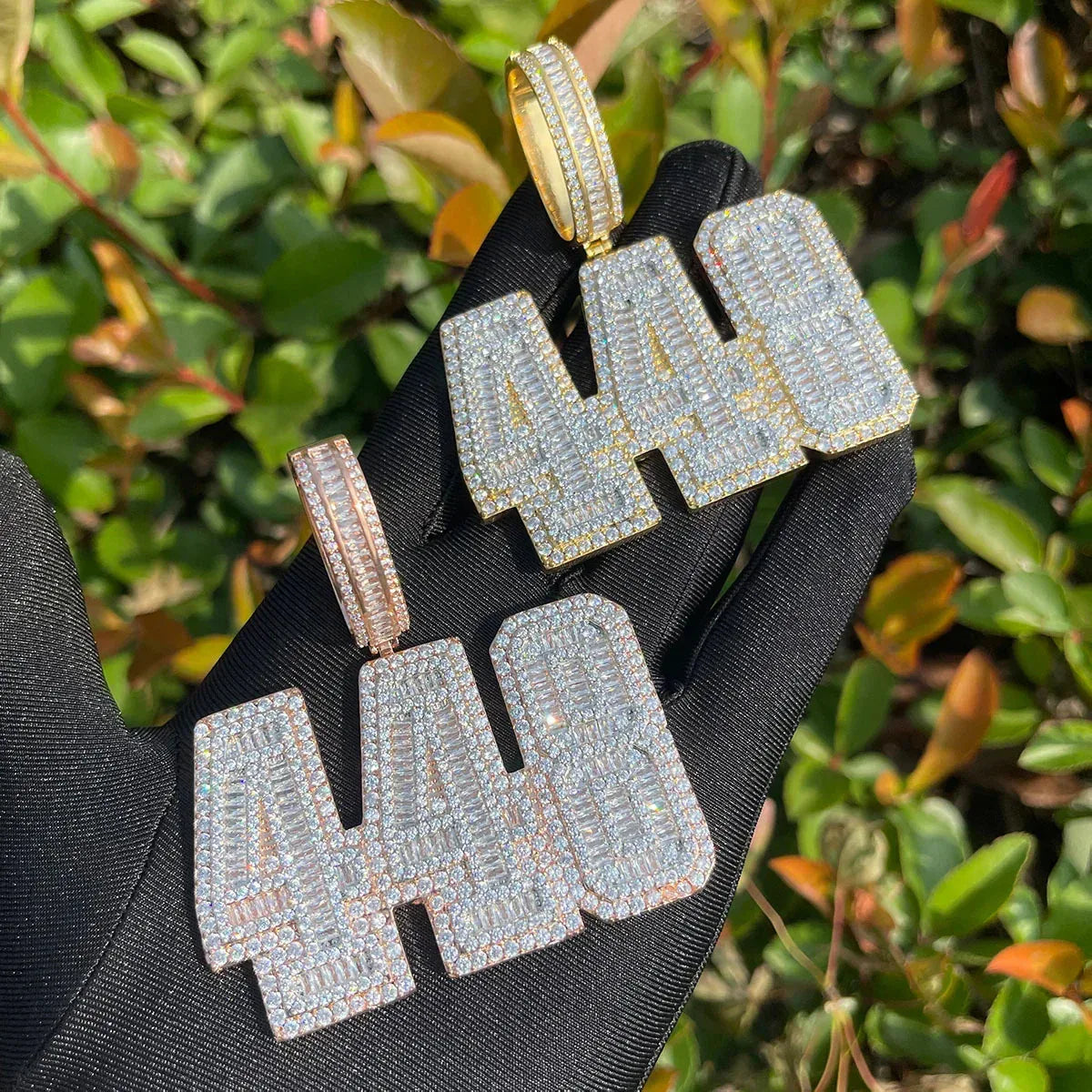 Men's 1 Pound Weight Necklace | Premium Copper CZ Hustler Jewelry Caratix - CaratixJewelry