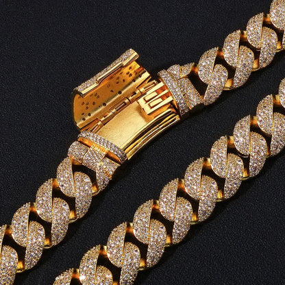 Custom 22mm Bubble Cuban Bracelet | Heavy weight Gold Chain for Rapper - CaratixJewelry