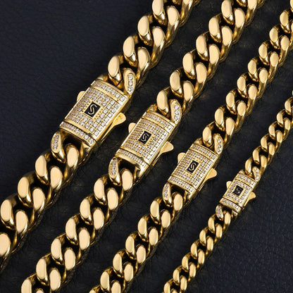 Custom 14K Gold 4-Sided -Cut Cuban Bracelet Caratix - CaratixJewelry