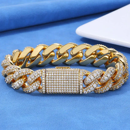 Bubble Iced Out Cuban Chain Zircon Necklace - CaratixJewelry