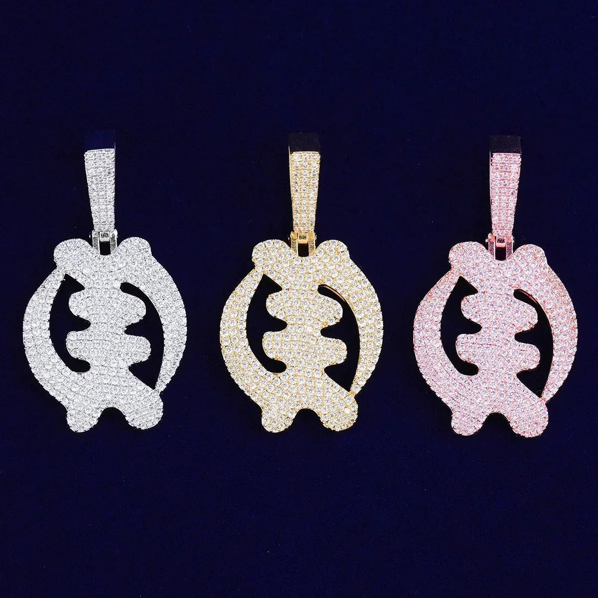 Iced Out Fish Bone Pendant | Women's Y2K Skeleton Necklace | Articulated Moving Fish Charm | Premium Copper CZ Hip Hop Jewelry | Cute & Edgy Bling | Caratix - CaratixJewelry