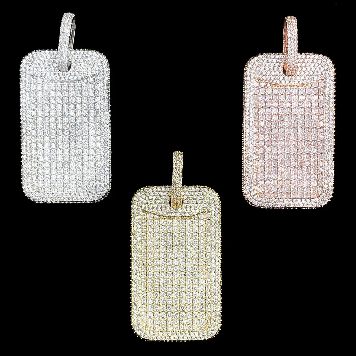 Luxury Heavy Design Iced Out Square Pendant for Men | Niche Creative Hip Hop Rapper Necklace | Full CZ Zircon Block Bling | Senior Sense Jewelry | Caratix - CaratixJewelry