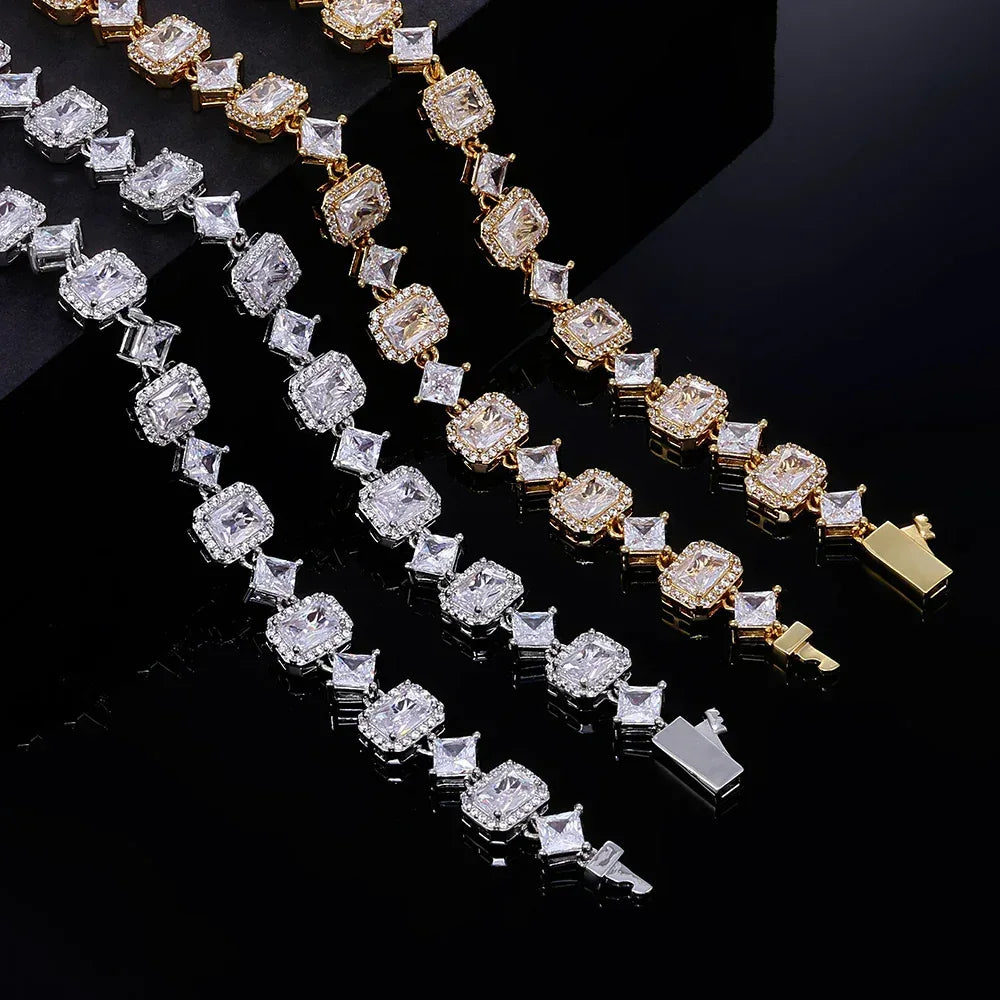Geometric Gemstone Star Zircon Hip Hop Jewelry Bracelet | Caratix Jewelry - CaratixJewelry