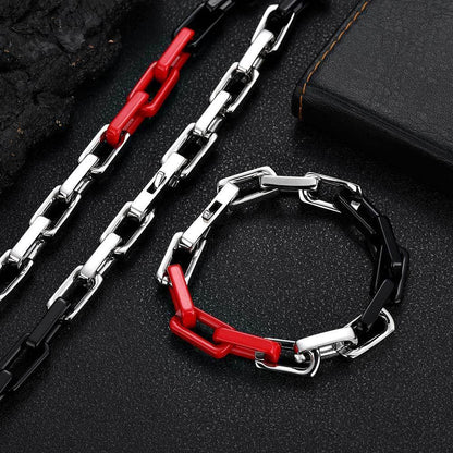 Custom 9mm Bamboo Link Titanium Steel Necklace for Men | Hip Hop Jewelry – Caratix Jewelry - CaratixJewelry