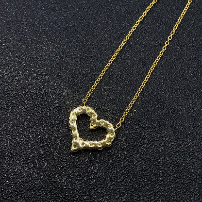 S925 Sterling Silver Heart Moissanite Necklace | D-Color Heart Cut Pendant | Caratix