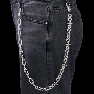Zircon Cross Figure 8 Hip Hop Bling Waist Chain for Women | Caratix Jewelry - CaratixJewelry