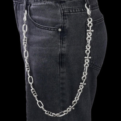 Zircon Cross Figure 8 Hip Hop Bling Waist Chain for Women | Caratix Jewelry - CaratixJewelry