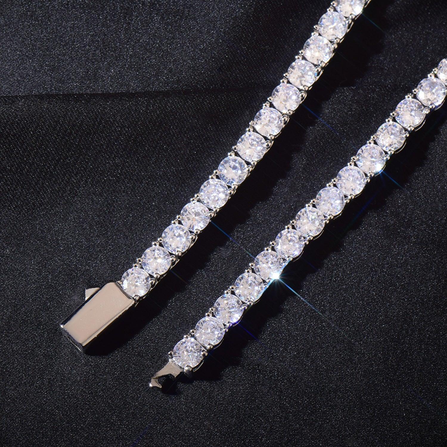 4mm Iced Out Tennis Chain Necklace with Cute Character Zircon | Hip Hop Jewelry | Caratix Jewelry - CaratixJewelry