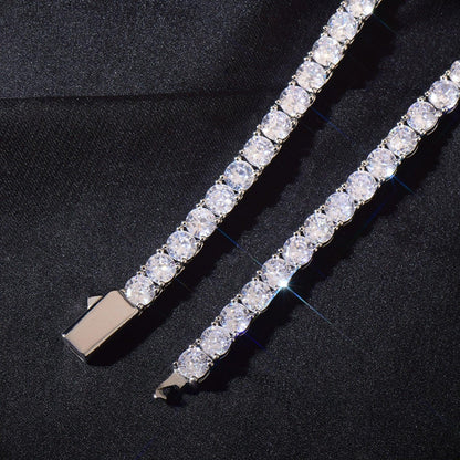 4mm Iced Out Tennis Chain Necklace with Cute Character Zircon | Hip Hop Jewelry | Caratix Jewelry - CaratixJewelry